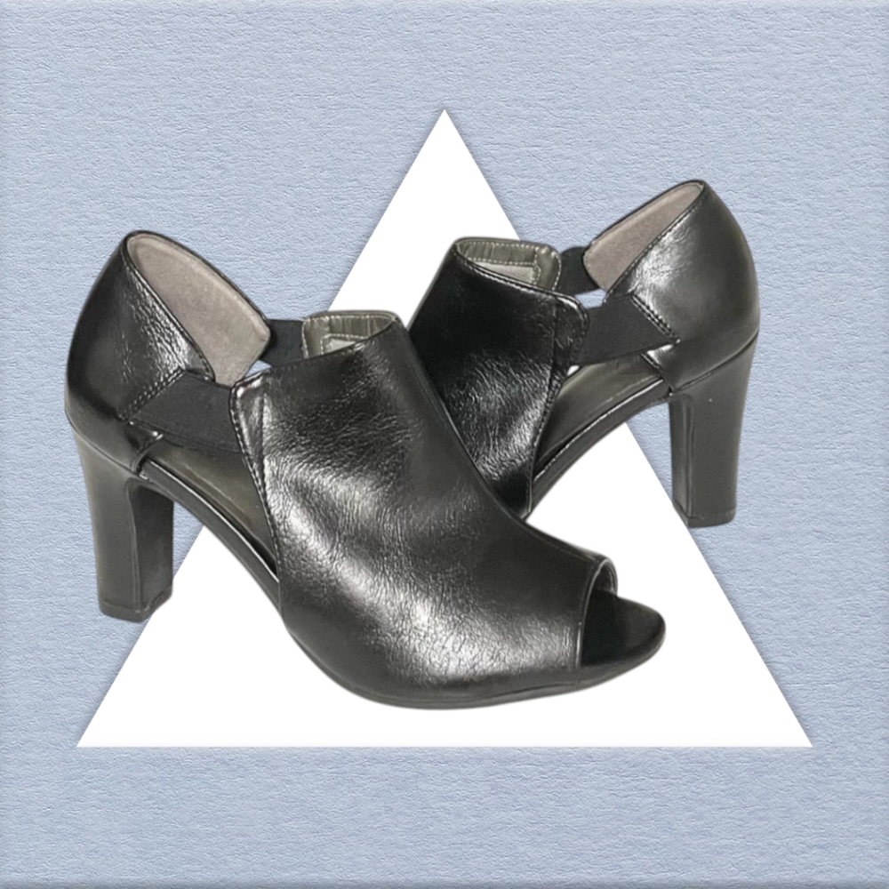 Life Stride -- Simply Comfort Constance Slip On Peep Toe High Heel Mules